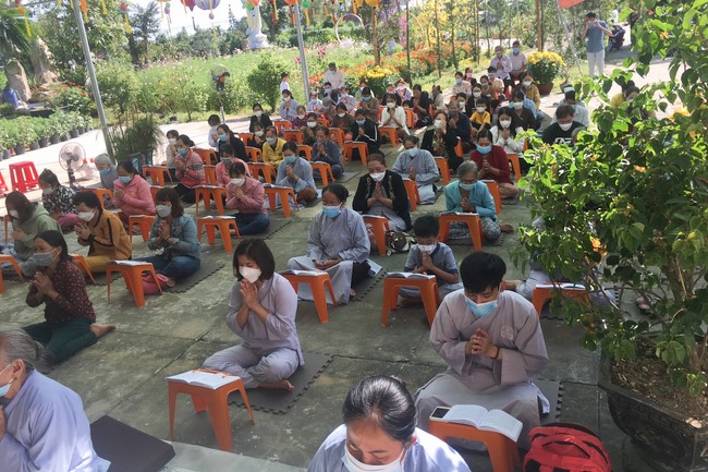 The Ceremony Praying for Peace in Lunar New Year at An Son Pagoda in Quang Ngai.