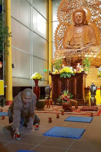 Dong Cao pagoda celebrating the achievement enlightenment of Bodhisattva Siddhartha