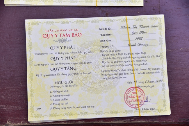 Lễ quy y Tam bảo – lần 1/2022