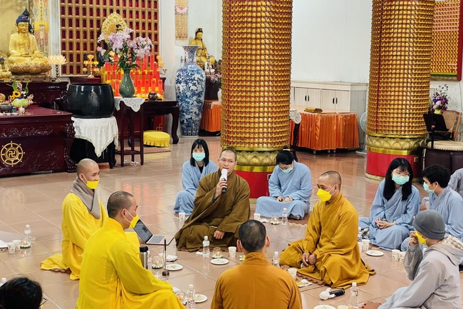 Assembly for worshiping Bodhisattva Avalokitesvara at Linh An Pagoda