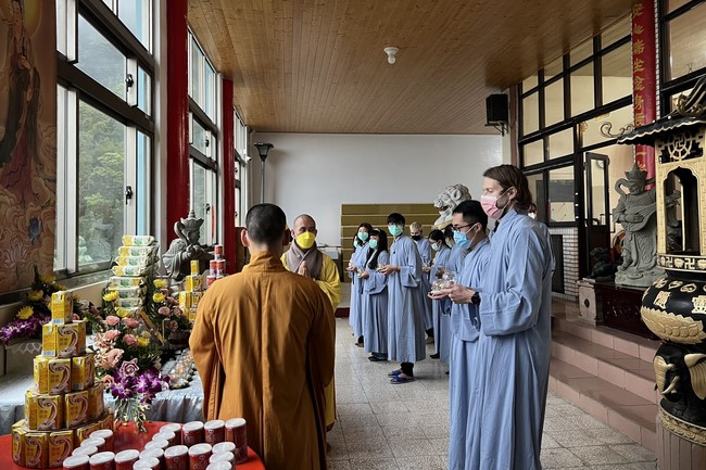 Assembly for worshiping Bodhisattva Avalokitesvara at Linh An Pagoda