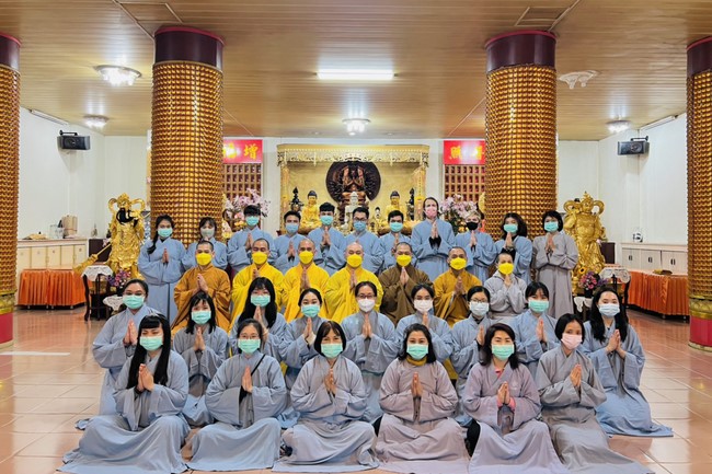 Assembly for worshiping Bodhisattva Avalokitesvara at Linh An Pagoda