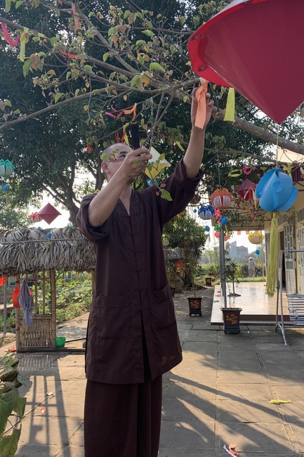 4th day of 16th retreat Practice as the Buddha's teachings” of at Dong Cao Pagoda