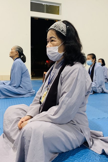 4th day of 16th retreat Practice as the Buddha's teachings” of at Dong Cao Pagoda