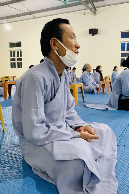 4th day of 16th retreat Practice as the Buddha's teachings” of at Dong Cao Pagoda