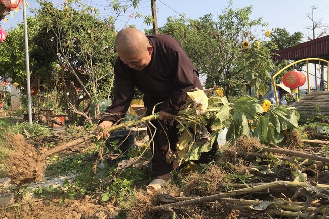 4th day of 16th retreat Practice as the Buddha's teachings” of at Dong Cao Pagoda