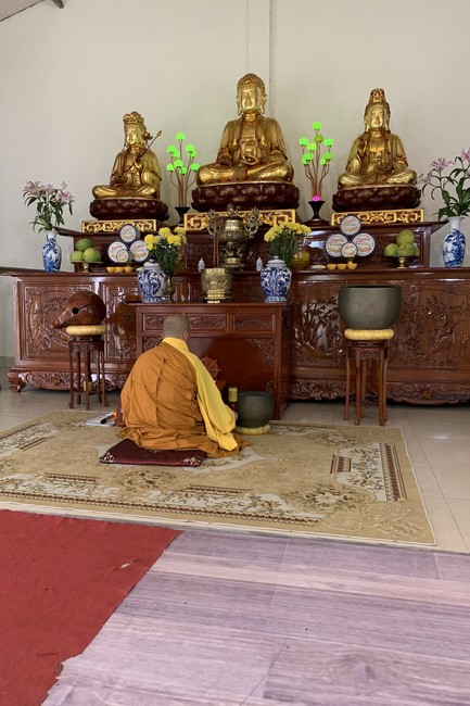 Thiện sự ngày Rằm tại chùa Đống Cao