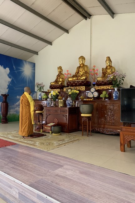 Thiện sự ngày Rằm tại chùa Đống Cao