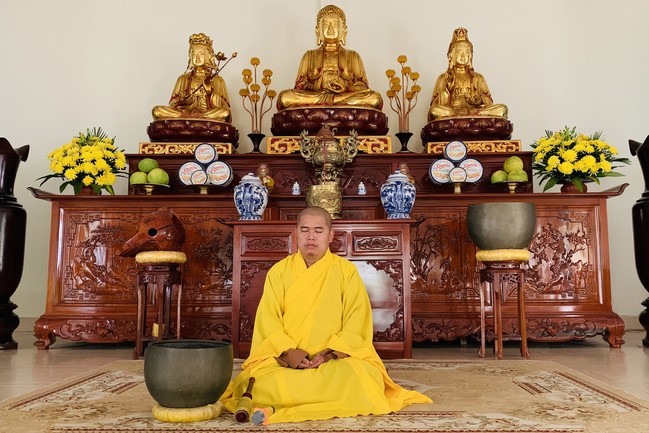 The 9th lotus seeds Sowing Retreat at Dong Cao Pagoda