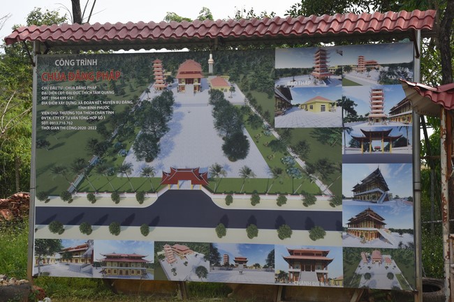 Construction progress of Dang Phap pagoda