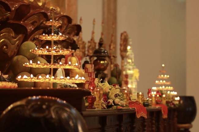 Reciting great compassion Mantra to pray for a peaceful country and happiness people to welcome the Buddha’s Birthday in  2022 at Co Am Pagoda