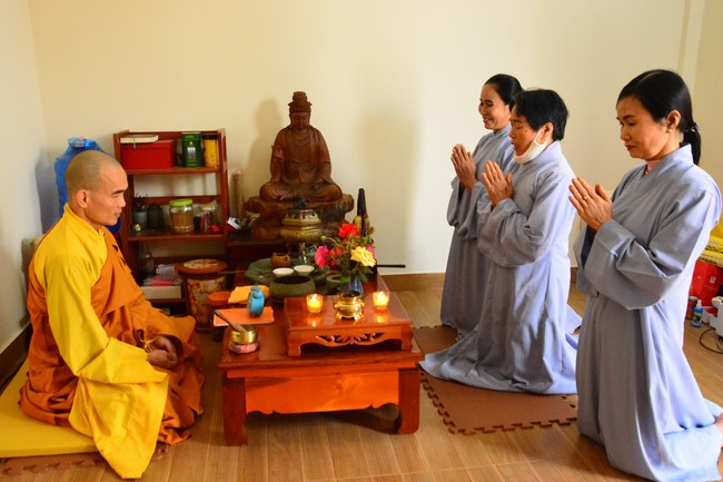 One-day peaceful Day at Tu Phap Co Tu Pagoda