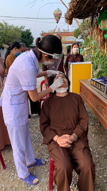 The 16th retreat “Practice as the Buddha's Teachings” at Dong Cao Pagoda