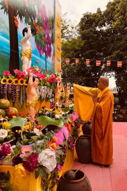 Chùa Đống Cao: Thăm lễ đài, thiết kế vườn Lâm Tỳ Ni tại tư gia