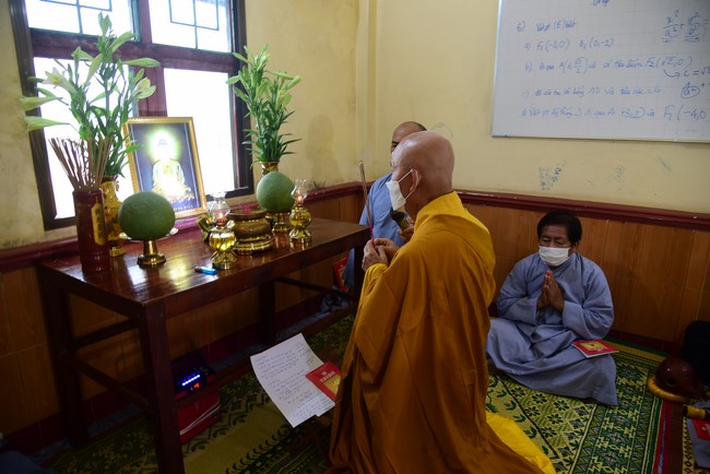 Lễ cầu an tư gia Phật tử Liên Nga, Liên Hiền, Quảng Bình