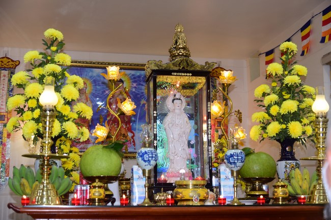 Lễ cầu an tư gia Phật tử Liên Nga, Liên Hiền, Quảng Bình