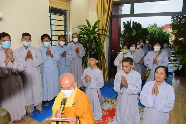 Lễ cầu an tư gia Phật tử Liên Nga, Liên Hiền, Quảng Bình