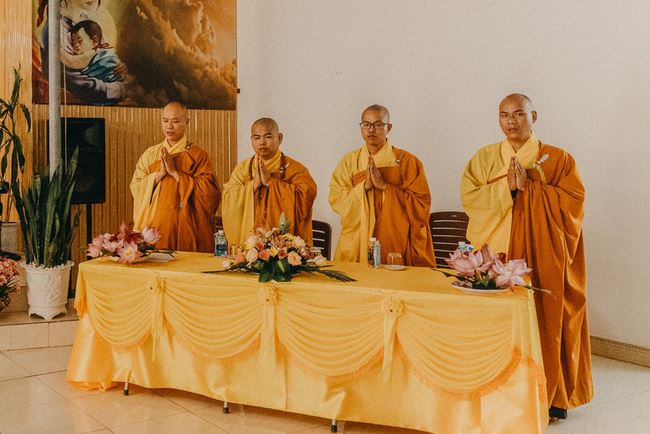 Buddha's birthday ceremony at Can Mon Temple