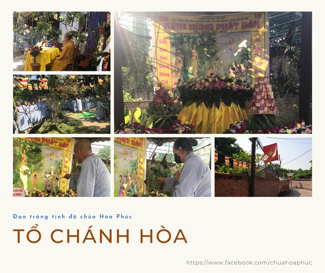 Celebrating Buddha's Birthday at the homes of  Buddhists Teams belonging to Hoa Phuc Pagoda