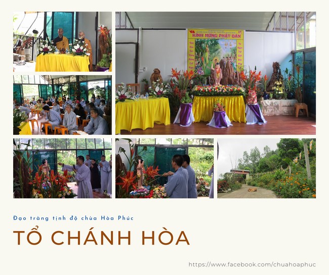 Celebrating Buddha's Birthday at the homes of  Buddhists Teams belonging to Hoa Phuc Pagoda