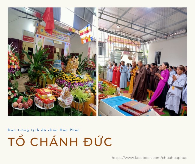 Celebrating Buddha's Birthday at the homes of  Buddhists Teams belonging to Hoa Phuc Pagoda