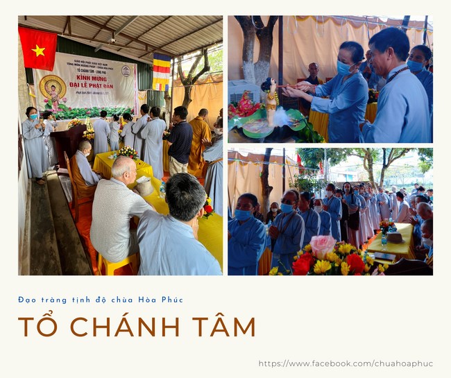 Celebrating Buddha's Birthday at the homes of  Buddhists Teams belonging to Hoa Phuc Pagoda