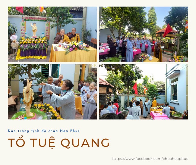 Celebrating Buddha's Birthday at the homes of  Buddhists Teams belonging to Hoa Phuc Pagoda