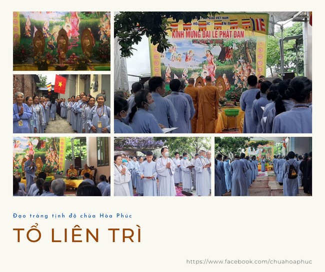 Celebrating Buddha's Birthday at the homes of  Buddhists Teams belonging to Hoa Phuc Pagoda