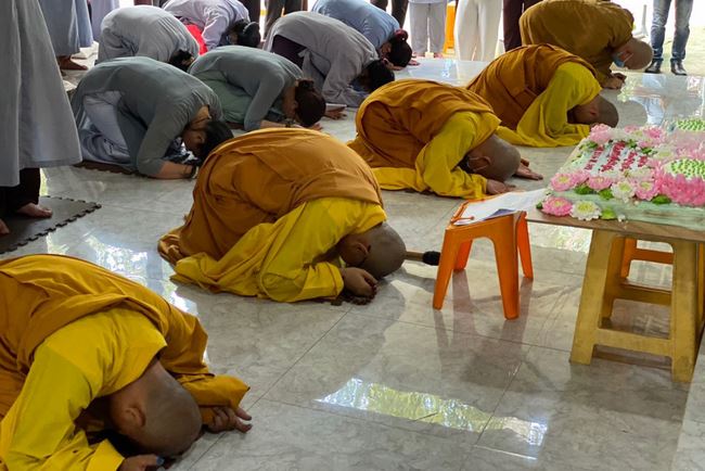 Buddha's Birthday Ceremony at a Hoang Phap Pagoda branch, Cu Chi