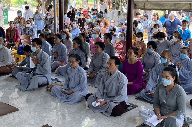 Buddha's Birthday Ceremony at a Hoang Phap Pagoda branch, Cu Chi