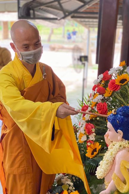 Buddha's Birthday Ceremony at a Hoang Phap Pagoda branch, Cu Chi