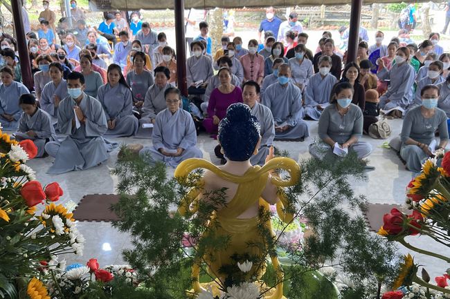 Buddha's Birthday Ceremony at a Hoang Phap Pagoda branch, Cu Chi