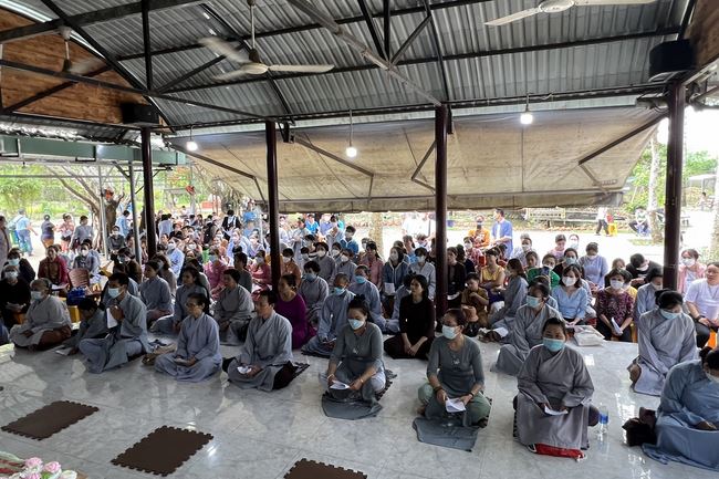 Buddha's Birthday Ceremony at a Hoang Phap Pagoda branch, Cu Chi