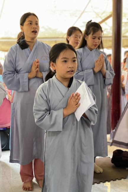 Buddha's Birthday Ceremony at a Hoang Phap Pagoda branch, Cu Chi