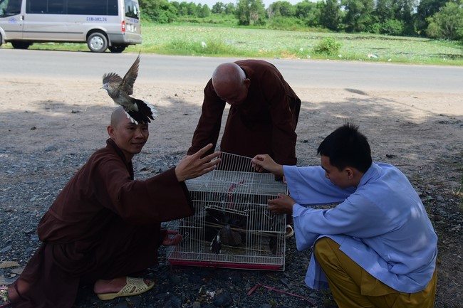 Trao gởi bằng tuyên dương cho Phật tử có thiết kế lễ đài, vườn Lâm-tỳ-ni