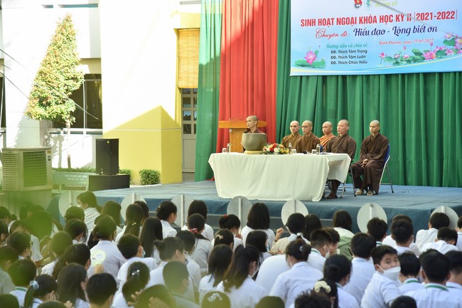 Sharing Dharma at Pétrus Ky Secondary - Primary School in Binh Duong