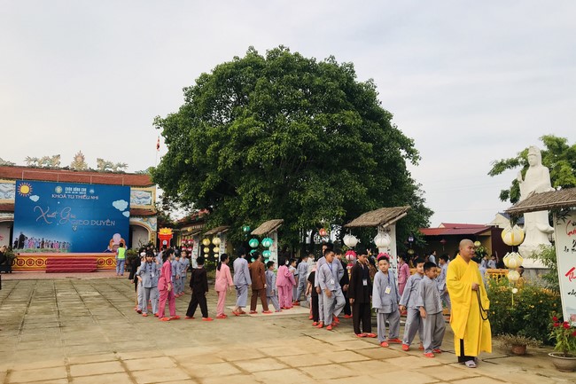 Starting Summer Retreat for children in 2022 at Dong Cao pagoda