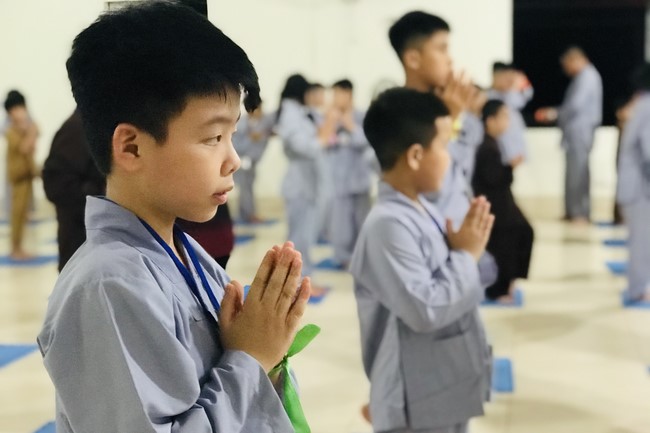 Starting Summer Retreat for children in 2022 at Dong Cao pagoda