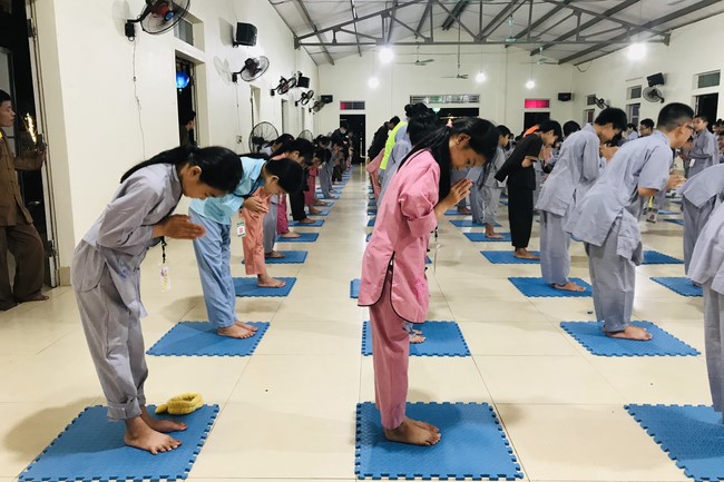 Starting Summer Retreat for children in 2022 at Dong Cao pagoda