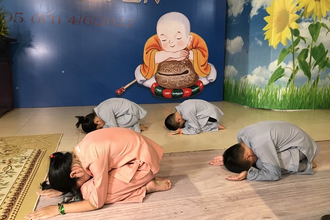 Starting Summer Retreat for children in 2022 at Dong Cao pagoda