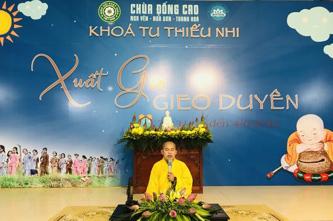 Starting Summer Retreat for children in 2022 at Dong Cao pagoda