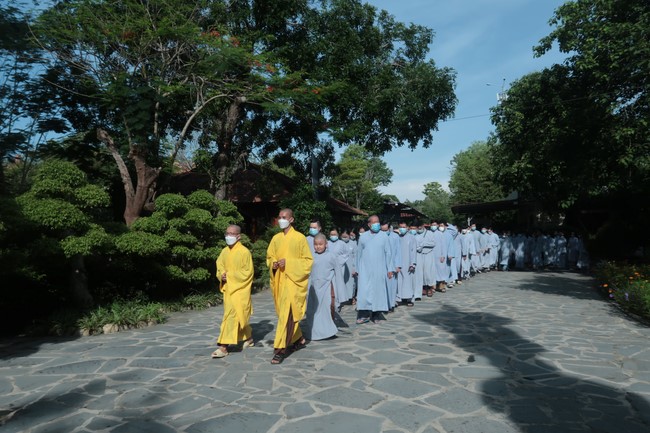 Visit Truc Lam Chanh Giac Monastery, Tien Giang of Hoang Phap pagoda security Team