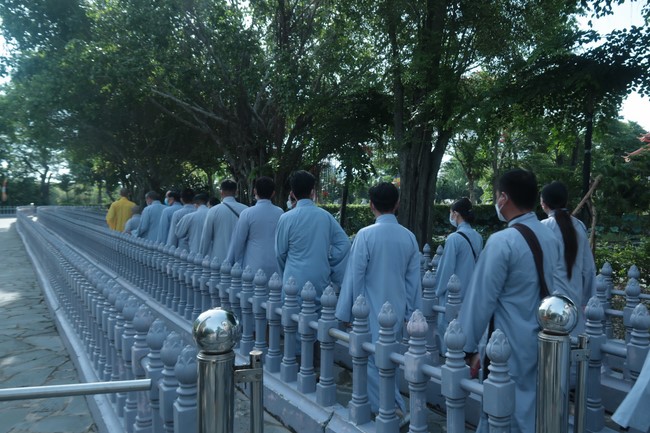 Visit Truc Lam Chanh Giac Monastery, Tien Giang of Hoang Phap pagoda security Team