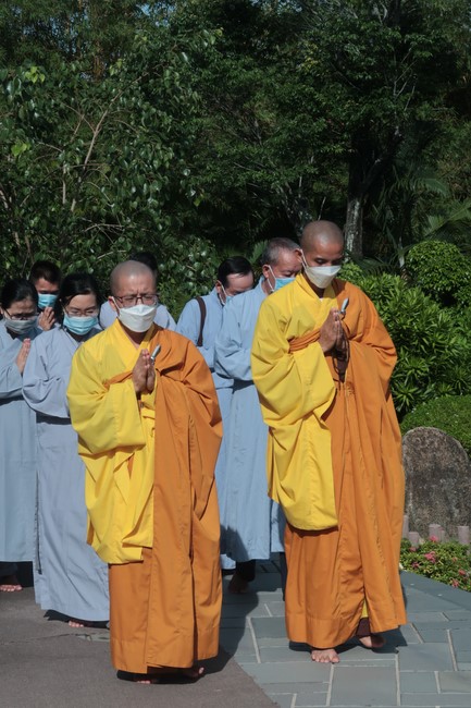 Visit Truc Lam Chanh Giac Monastery, Tien Giang of Hoang Phap pagoda security Team