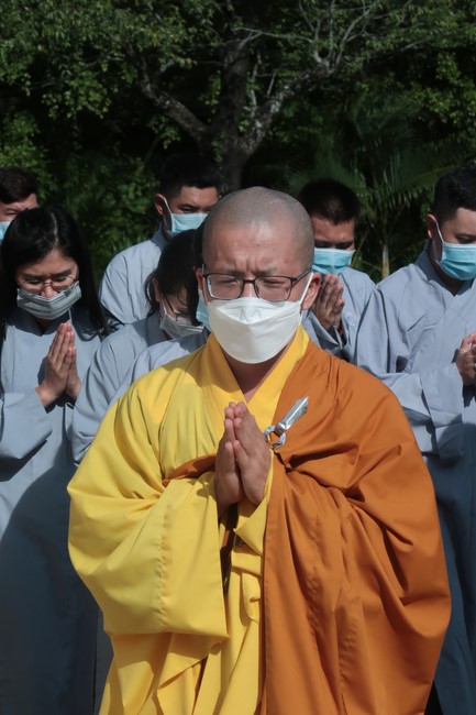 Visit Truc Lam Chanh Giac Monastery, Tien Giang of Hoang Phap pagoda security Team