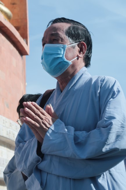 Visit Truc Lam Chanh Giac Monastery, Tien Giang of Hoang Phap pagoda security Team