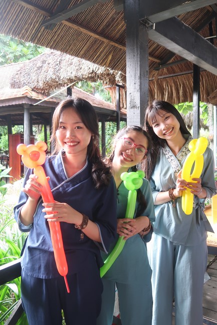 Visit Truc Lam Chanh Giac Monastery, Tien Giang of Hoang Phap pagoda security Team