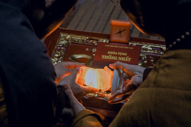 2nd day of the Retreat Back to a Peaceful Place - Candle Lighting Night - at Hoa Phuc Pagoda