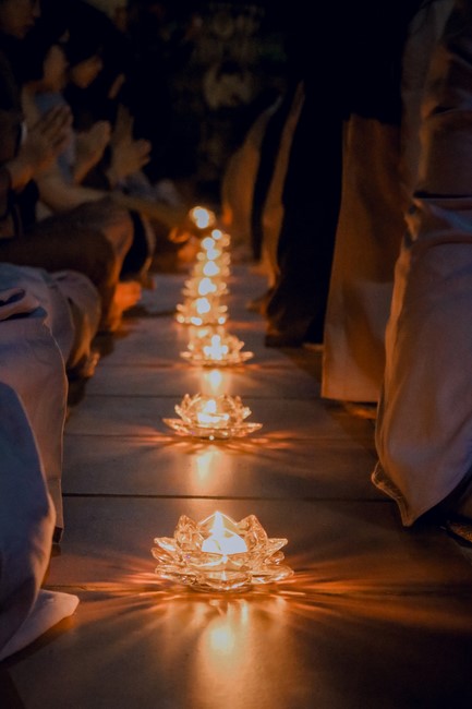 2nd day of the Retreat Back to a Peaceful Place - Candle Lighting Night - at Hoa Phuc Pagoda