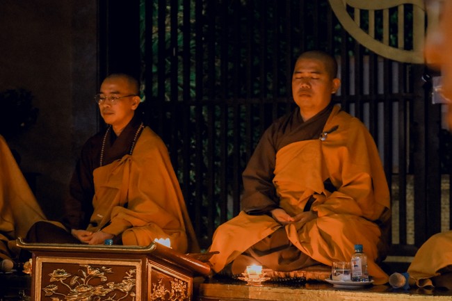 2nd day of the Retreat Back to a Peaceful Place - Candle Lighting Night - at Hoa Phuc Pagoda
